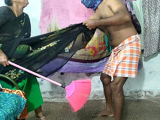 Step Mom Cleaning House Gets Skirt Lifted For Anal Fuck - Mathvan Indian Aunty HD