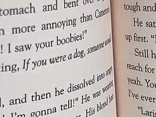 Livie Blainn Milks Cory Strokes While Reading