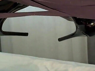 MILF Mastubrating Wet Pussy with High Heels on! Female POV