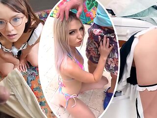 Cecelia is a hottie with a sugary body and one mission: prepping the finest 4th of july grill fest