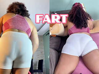 Chubby Housewife Cleaning and Farting Then Relaxing While Reading