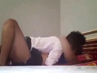 Indian Slender Wifey Fellatio and Standing Porking