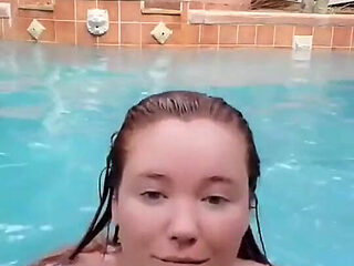Swimming Naked in the Pool!