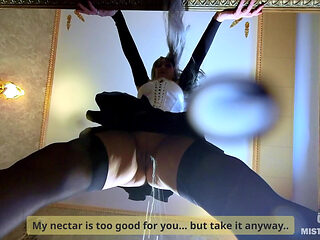 Secretary's Office Golden Punishment: Pissing Straight Into Clerk's Thirsty Mouth