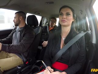 Hawt British Pornstar Double Penetration In A Car