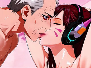 60 Frames, 1080p, D.va the Second Episode, the Innocent and Adorable Dva, Along with a Perfect Artful Oral Sex Scene. Blowjob,