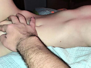 Stepbrother Helps Stepsister Masturbate Her Tight Pussy & Massages Her Big Natural Tits - Amateur Homemade 4K