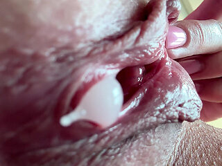 EXTREME CLOSE UP - Dripping Wet Pussy + Pulsating Orgasm