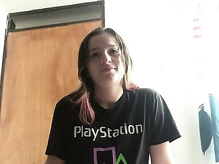 My Blonde Stepsister Catches Me Jerking Off and Makes Me Cum in Her Mouth - Part 1 - Ashleysoy2 Swallows