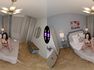 Brunette Roxy Muray's sensual solo session in VR