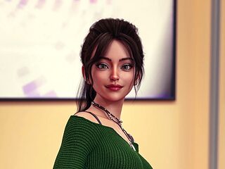 Interactive mom adventure with big boobs and a playful storyline