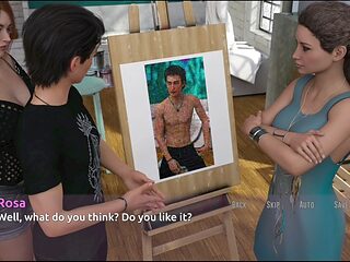 Uncensored visual novel featuring black-haired nubile girls and big natural breasts