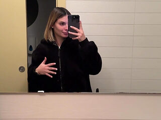 I Was Out with My Friends and I Felt Like It, I Started Masturbating in the Bathroom, Then I Went Home to Get Fucked