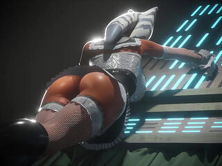 Ahsoka XXX - Fucking a Gym Girl and Ahsoka Tano's Buttocks