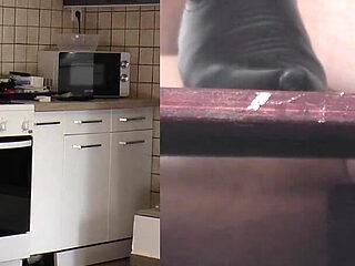 Miss Douxxx Uses Her Slave's Tongue and Crush His Crotch