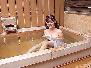 By The Way, Is The Idols Hot Spring Report Really Naked? An Extreme Surprise Pillow Business Location Shoot That Can Never Be Broadcast On Terrestrial Tv Sakurano Rino