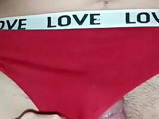 Stepmom's Red Panties Are Great for Your Cum