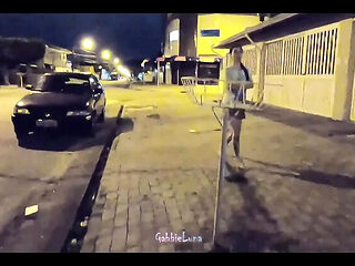 Gabbie Luna Public Blowjob - Amateur Latina Teen 18 Gives Free Street BJ