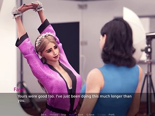 Young teen enjoys a solo session in a fantasy world