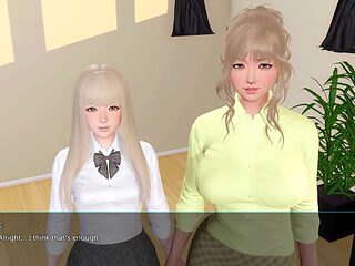 Anime mom and daughter, flexible, hentai mom