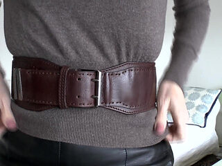 Belt Fitting in the Living Room, Part 2, Lady Victoria Valente