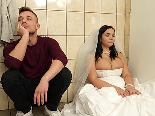 Chubby Latina bride gets intimate with her brother-in-law for wild POV