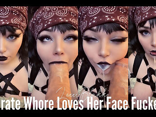 Pirate Whore Loves Her Face Fucked