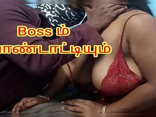 Tamil Housewife Bhabhi Fucks Husband Boss to Save Job - Loud Real Moaning & Big Natural Tits