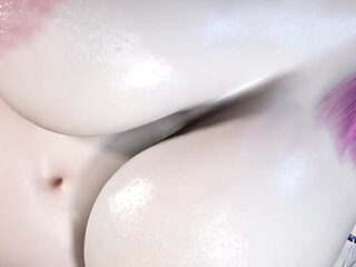 3D Huge Boobs Slut Shaking Her Boobs Show Her Perfect Body