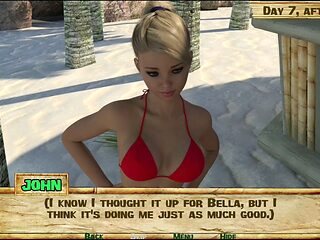 Obscene island adventures in a visual novel format