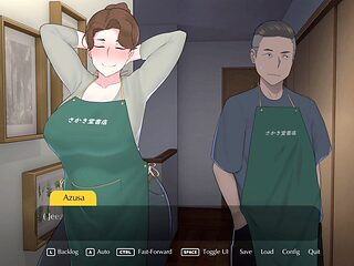 Big-breasted anime mom seduces her step-son in a wild animated sex story