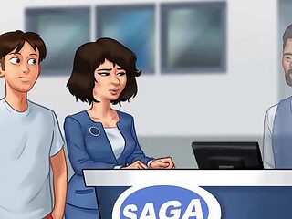 Raunchy stepmom gets down at the car dealership in summertime saga
