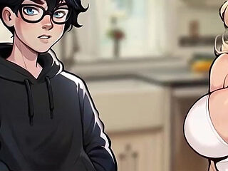 Gooncuck #7 - a Cucky Ai Porn Game - Footjob From a Therapist