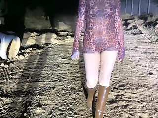 Anne Steele Nude Flashing on Road