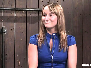 Jessie Cox Fucked Hard with Ball Gag & Bondage - Blonde Slut Begs for Cum