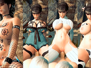 Eve Riding in different OUTFITS - 3d Animation by VirtualHeaven