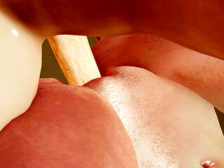 Big Tits Hyuga Hinata Anime Girl 3D Hentai in Subway: Standing Near Wall Doggystyle Fuck, Intense Riding Pose Fuck with Moans