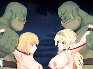 Two hot blondies get plowed by muscle orcs - Loopqueen