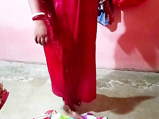 Saree Dropping After Bath Sfw