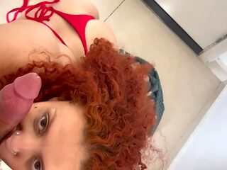 Married Redhead Cheats On Her Husband With Neighbor And Returns To Her Husband With Pussy Full Of Milk