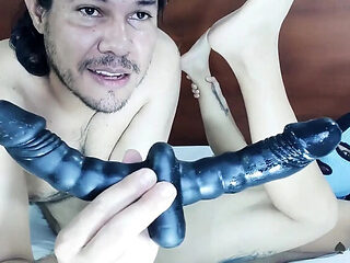 Afternoon Anal Fun: Latina Femdom Pegging & Rimming a Beginner #444