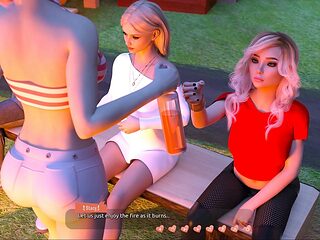 Two hot princesses caught up in a messy kiss… what more could you want?