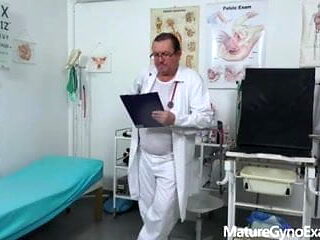 Hot blonde Nicole Star and her gynecologist