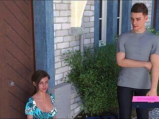 Big ass, visual novel, hot brunette