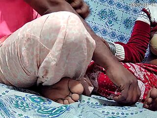 Indian couple enjoys lovemaking in the apartment