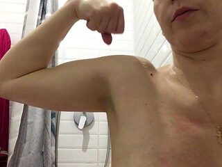 Hairy Armpits and Strong Bicepcs and Back