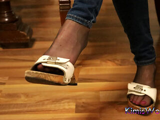 Worn Heels, Soft Soles - Slow Dangling in Stockings