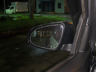 A Penis Flashing on a Rainy Night for Two Brunettes on the Street
