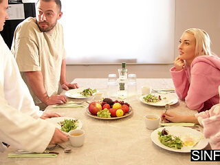 Four Old Friends Reunite – Turns into Wild Group Fuck at Country House