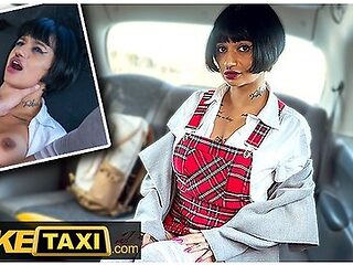 Super Sexy French Student Seduces Taxi Driver For A Free Ride